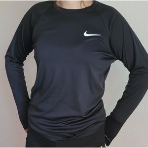 Mens nike black swim top size small